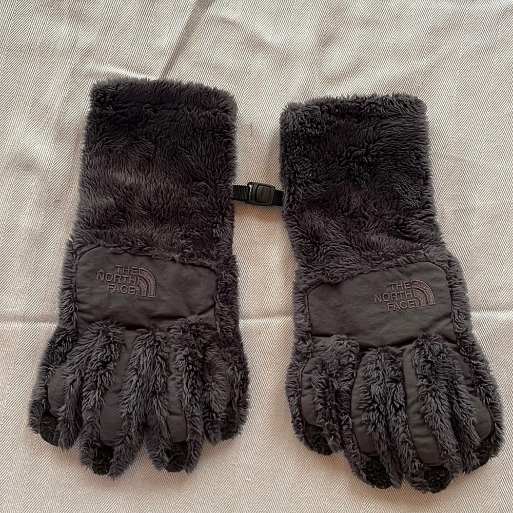 The North Face etip fuzzy gloves NWOT